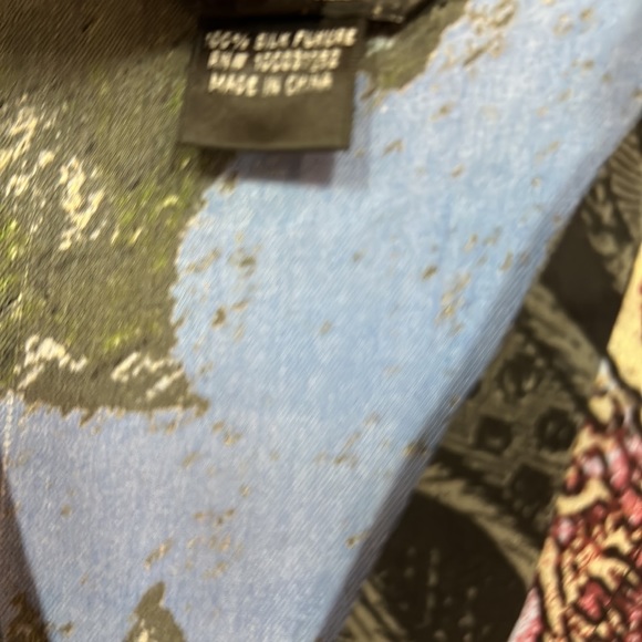 Citron womams 100% SILK sheer button blouse size M - Picture 5 of 7